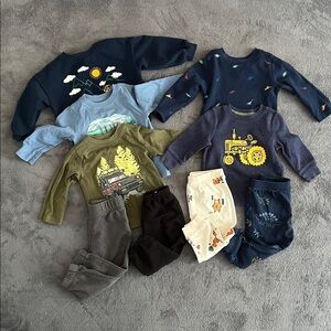 Bundle 12M Toddler Sweats and Tops (Garanimals, Wonder Nation)